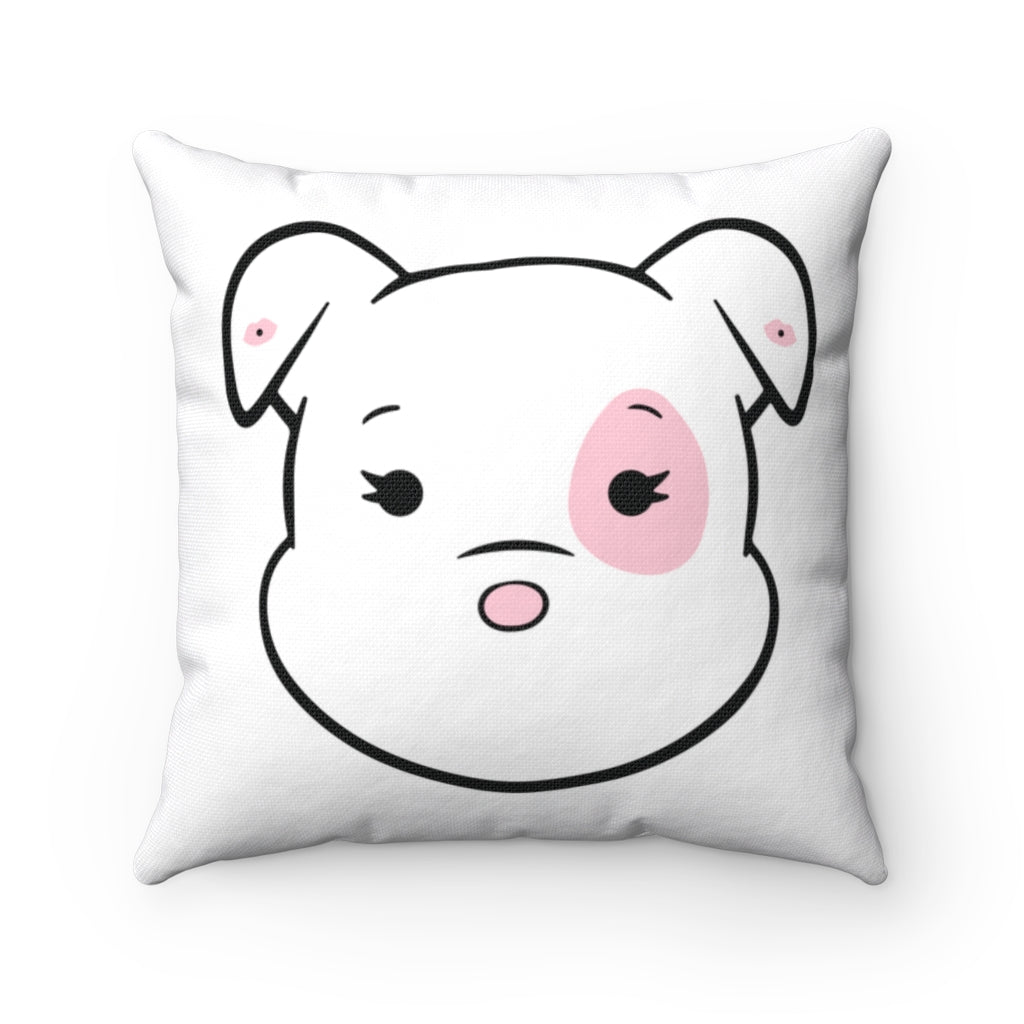 Rare Pink Mumbles Moment On Spun Polyester Square Pillow