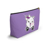 Purple Diamond Smushed On Lavender Accessory Pouch w T-bottom