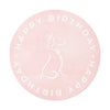 Poochie Diva&#39;s Happy Birthday On Pink Round Vinyl Stickers