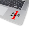 Oversized &quot;I&quot; Cursive LIVE On Kiss-Cut Stickers