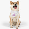 Keep Calm and Wag On White Pet Bandana Collar