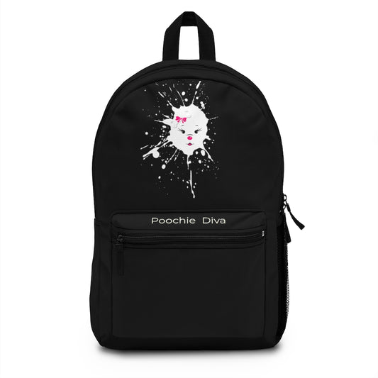 Diamond Splash On Black Backpack (Made in USA)