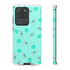 Diamond Bone Confetti Turquoise Tough Cases