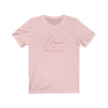 Pink Blessed Dog Mom On Unisex Jersey Short Sleeve Tee