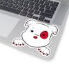 Red Mumbles Showing Paws On Kiss-Cut Stickers