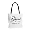 Black Blessed Dog Mom On Tote Bag