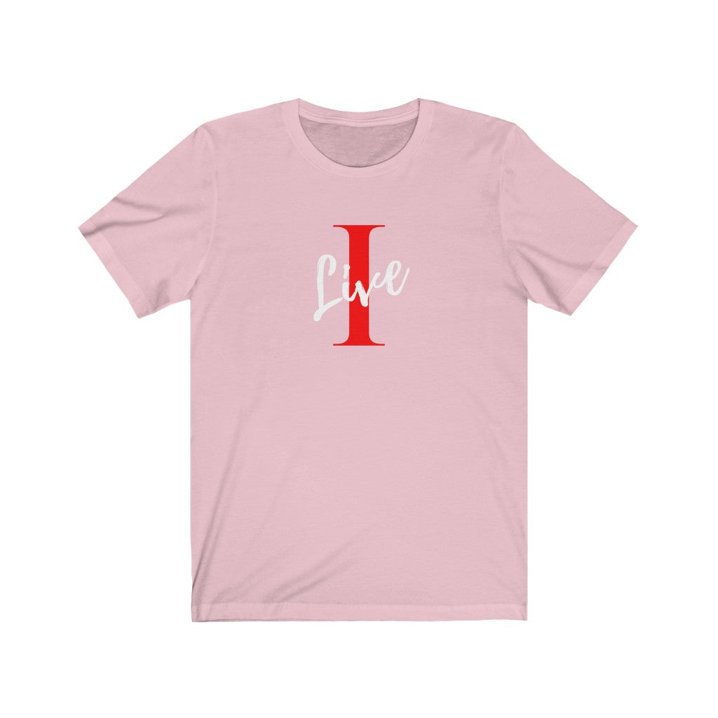 Oversized "I" LIVE On Unisex Jersey Short Sleeve Tee