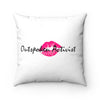 Outspoken Activist Spun Polyester Square Pillow