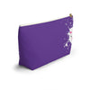 Diamond Face Splash On Purple Accessory Pouch w T-bottom