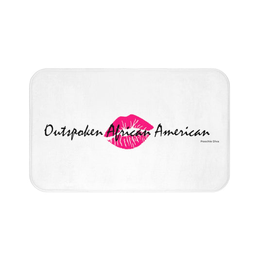 Outspoken African American Bath Mat