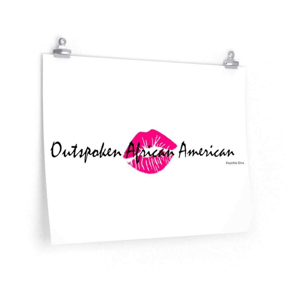 Outspoken African American Premium Matte horizontal posters