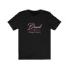 Pink Blessed Dog Mom On Unisex Jersey Short Sleeve Tee