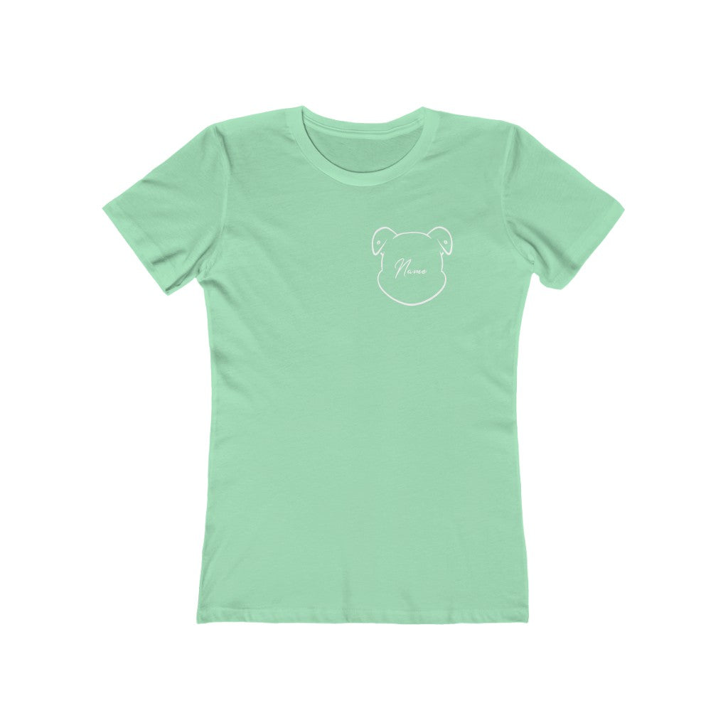 Personalized Mumbles On Women's The Boyfriend Tee