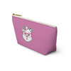 High IQ Diamond Wearing Pink Glasses On Pink Accessory Pouch w T-bottom