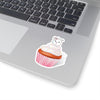 Vanilla With Sprinkles Diamond Cupcake On Kiss-Cut Stickers