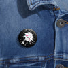 Pink Diamond Splash On Custom Pin Buttons