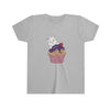 Diamond Loves Purple Cupcakes On Youth Short Sleeve Tee