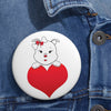 Diamond Loves Big On Custom Pin Buttons