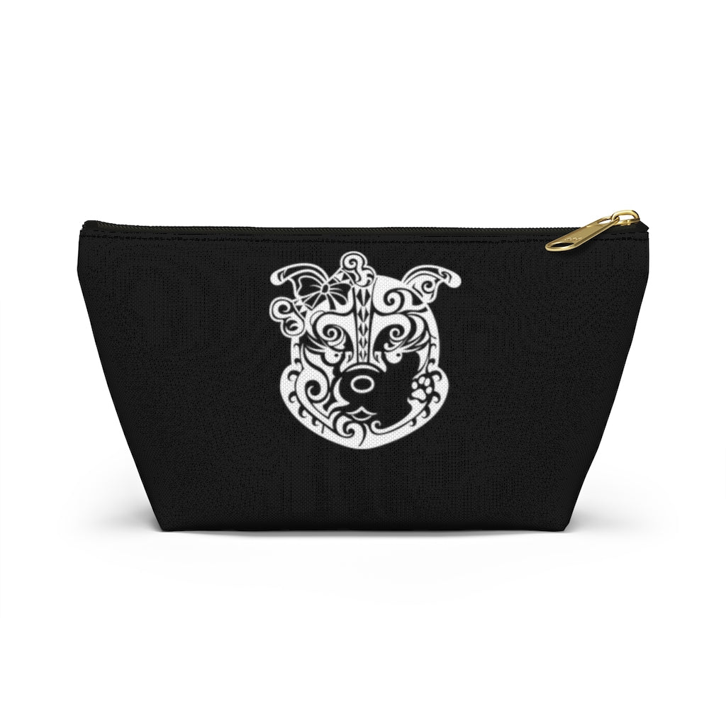 Tribal Diamond On Black Accessory Pouch w T-bottom