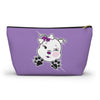 Purple Diamond Smushed On Lavender Accessory Pouch w T-bottom