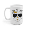 Yellow Diamond Wearing Paw Sunglasses On Ceramic Mug 15oz