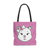 Pink Diamond On Pink Tote Bag