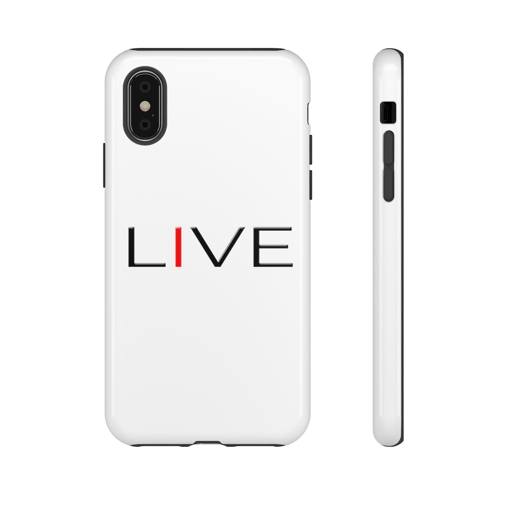 "I" LIVE On White Tough Cases