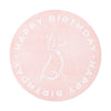 Poochie Diva&#39;s Happy Birthday On Pink Round Vinyl Stickers