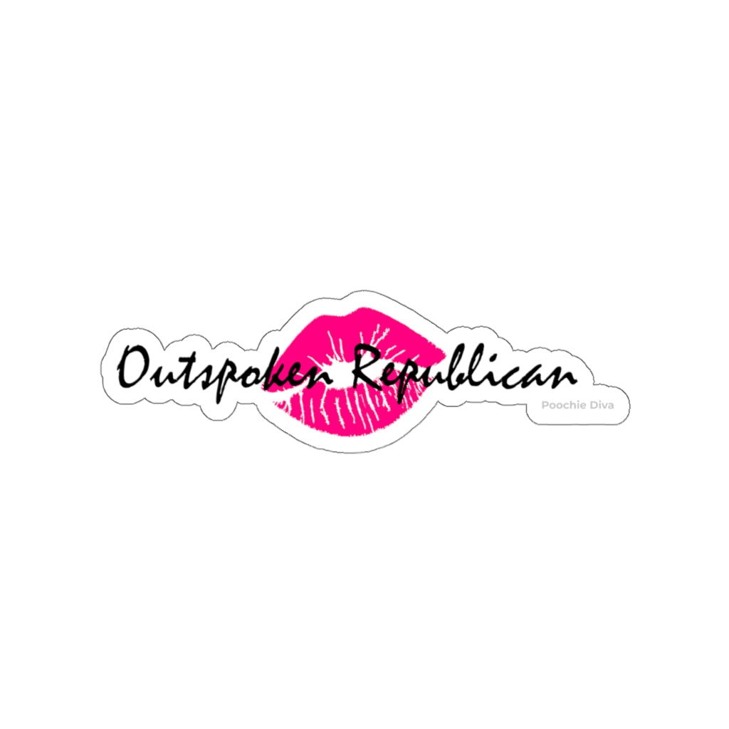 Outspoken Republican Kiss-Cut Stickers