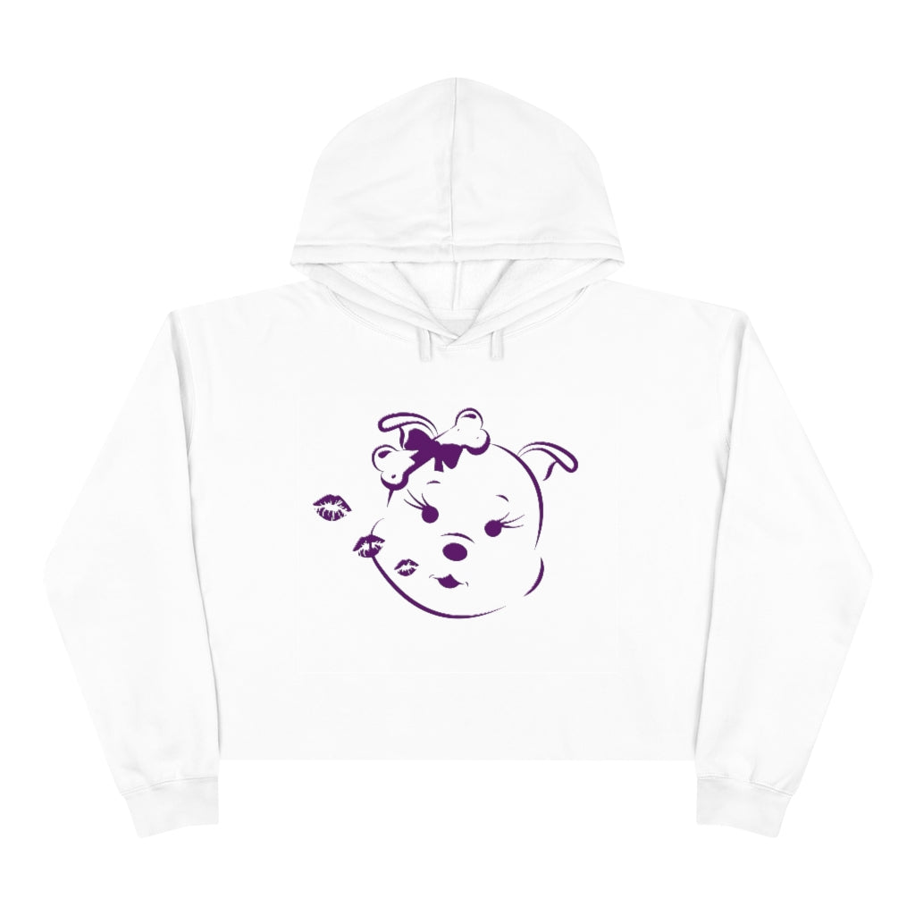Diamond's Blowing Purple Kisses Crop Hoodie