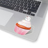 Vanilla With Sprinkles Diamond Cupcake On Kiss-Cut Stickers