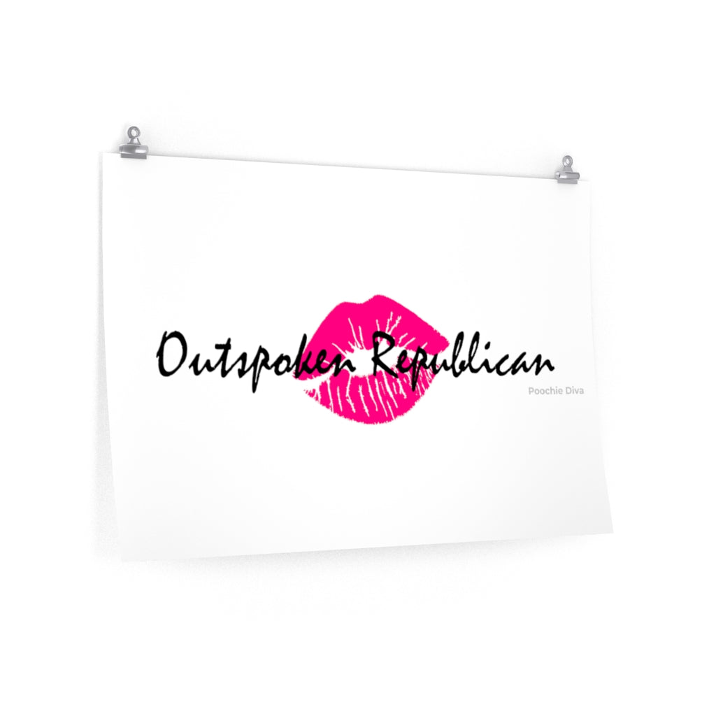 Outspoken Republican Premium Matte horizontal posters