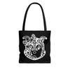 Tribal Diamond On Black Tote Bag