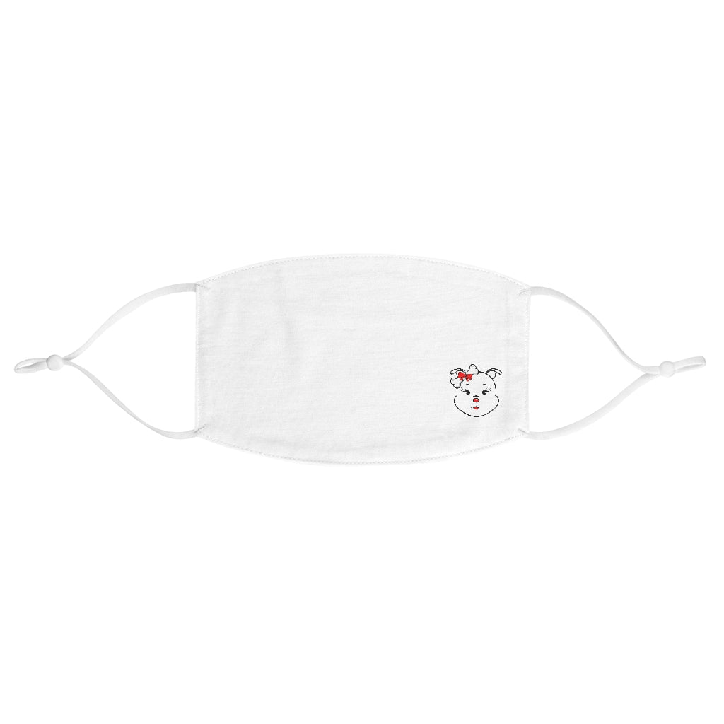 Red Diamond On Fabric Face Mask