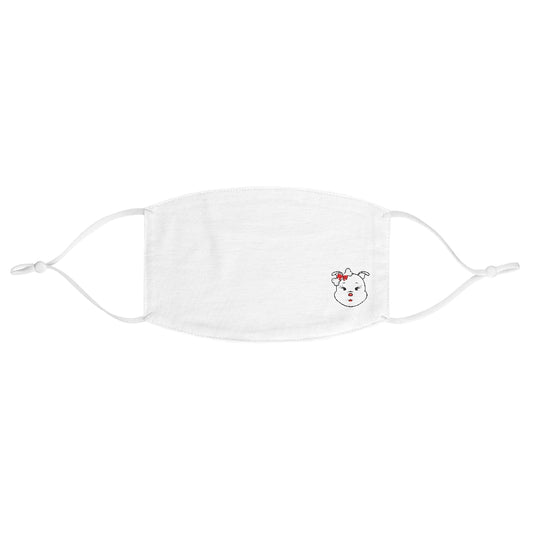 Red Diamond On Fabric Face Mask