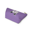 Purple Diamond Smushed On Lavender Accessory Pouch w T-bottom