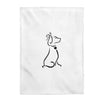 Black Poochie Diva Icon On Velveteen Plush Blanket