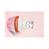 Vanilla With Sprinkles Diamond Cupcake On Pink Postcards (7 pcs)