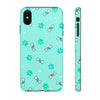 Diamond Bone Confetti Turquoise Tough Cases