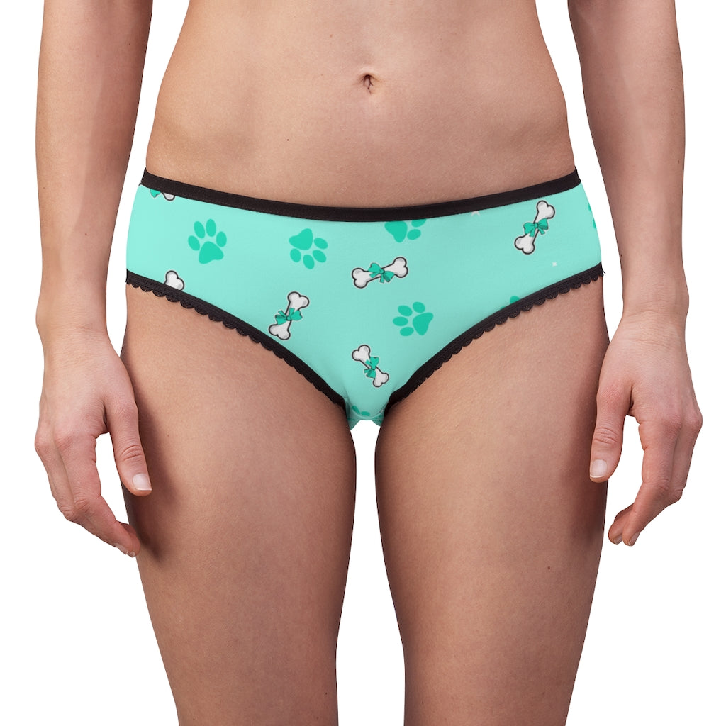 Diamond Bone Confetti Turquoise Women's Briefs