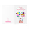 Diamond Balloon Pink Purse Happy Birthday Cards (7 pcs)