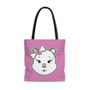 Pink Diamond On Pink Tote Bag