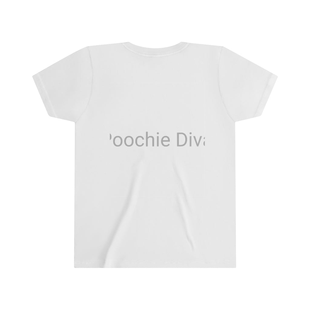 Purple Diamond Face On Youth Short Sleeve Tee