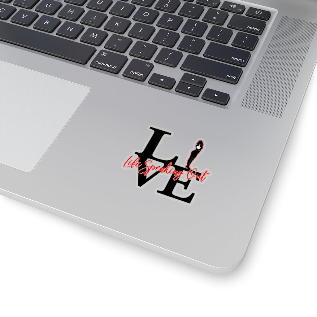Live Life Speaking Out Kiss-Cut Stickers