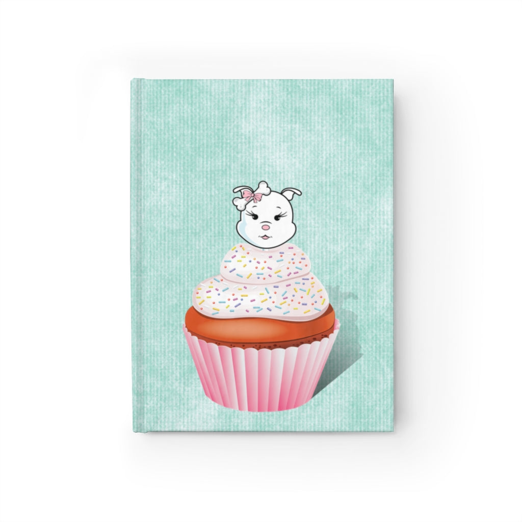 Vanilla With Sprinkles Diamond Cupcake Turquoise Journal - Blank
