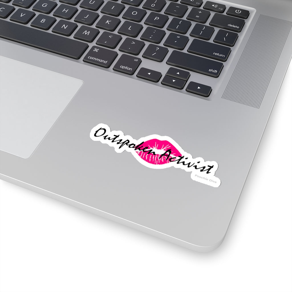 Outspoken Activist Kiss-Cut Stickers