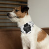 Personalize Turning Birthday Age Black Confetti Background On White Pet Bandana Collar