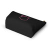 Diamond Pink Outline On Black Accessory Pouch w T-bottom