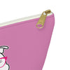 High IQ Diamond Wearing Pink Glasses On Pink Accessory Pouch w T-bottom