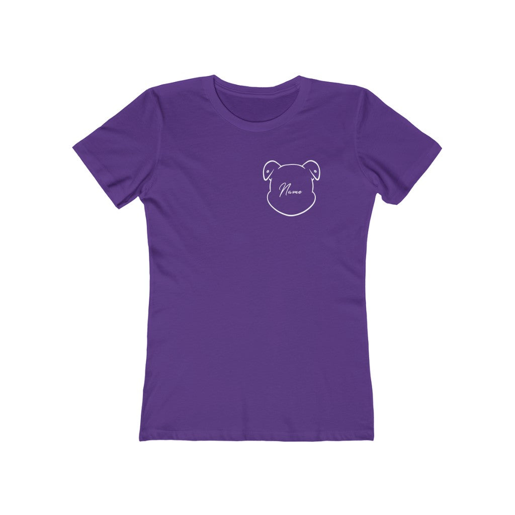Personalized Mumbles On Women's The Boyfriend Tee